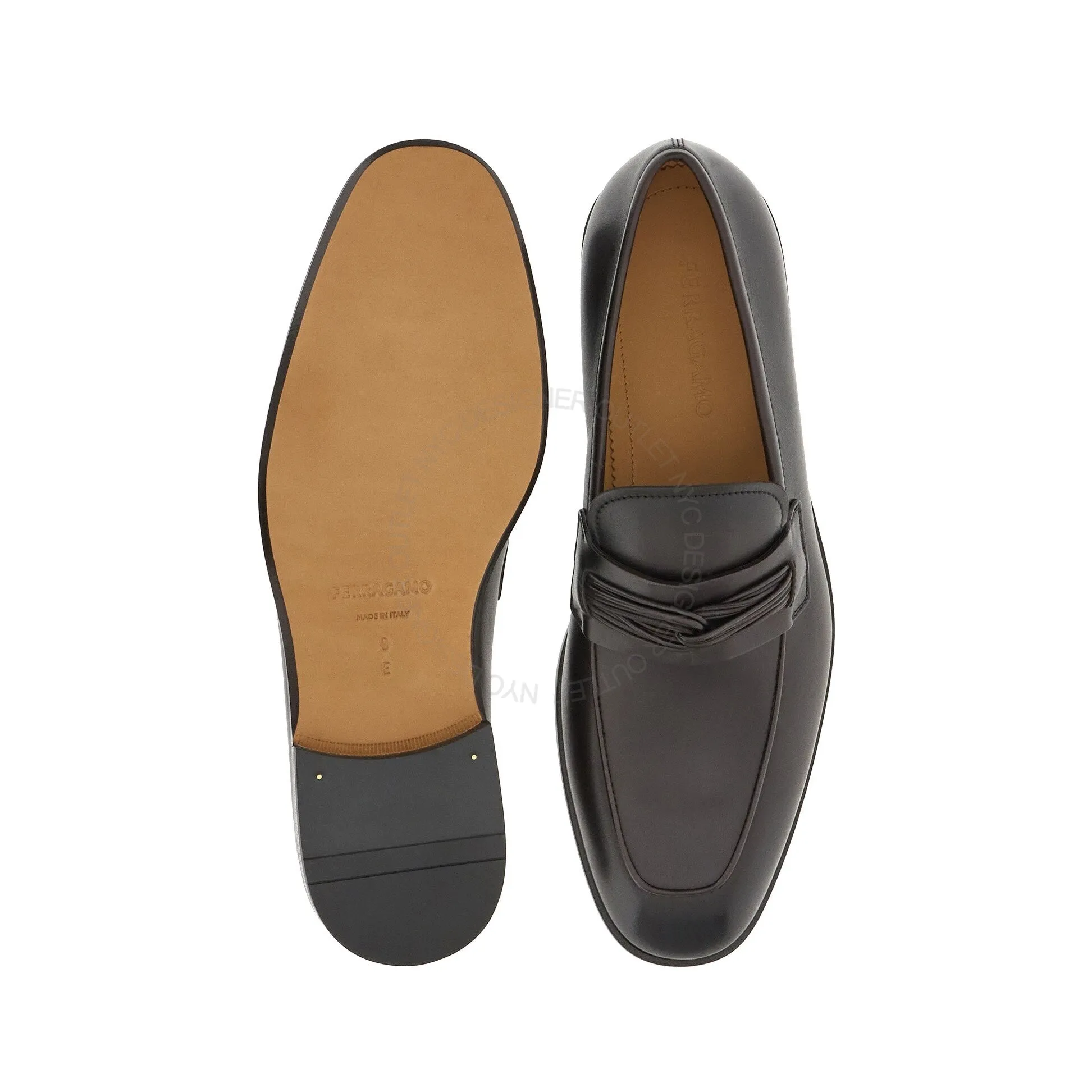 Ferragamo Florida Loafers Toe Protection Flexible Style