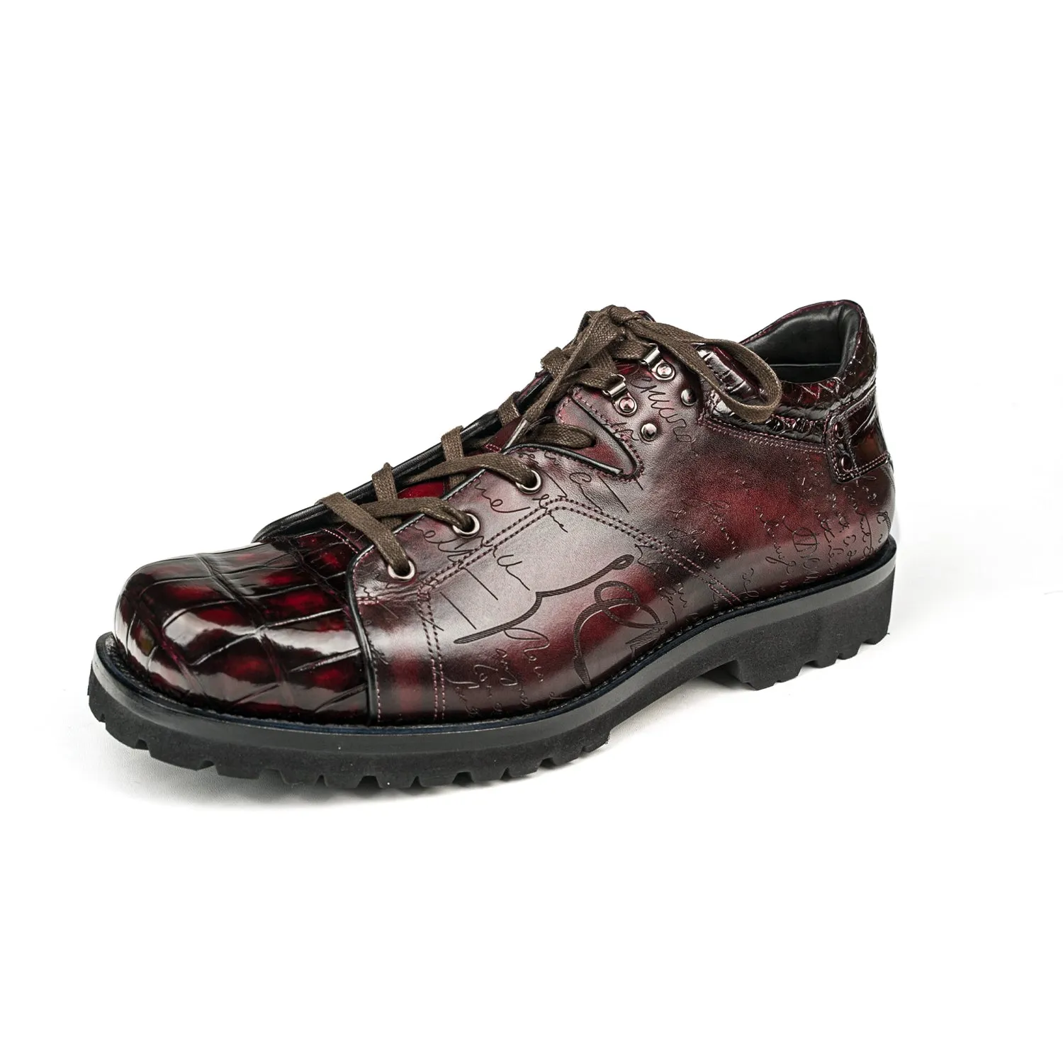 Crocodile Leather Shoes Vtage Crocodile Skin Leather Lace Up Shoes Mom Pick