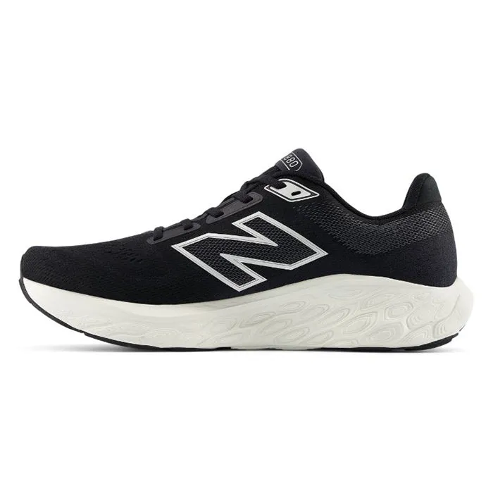 Mens New Balance Fresh Foam X 880v14 in Black/Sea Salt/Silver Metallic Adjustable Lace System Urban Pace