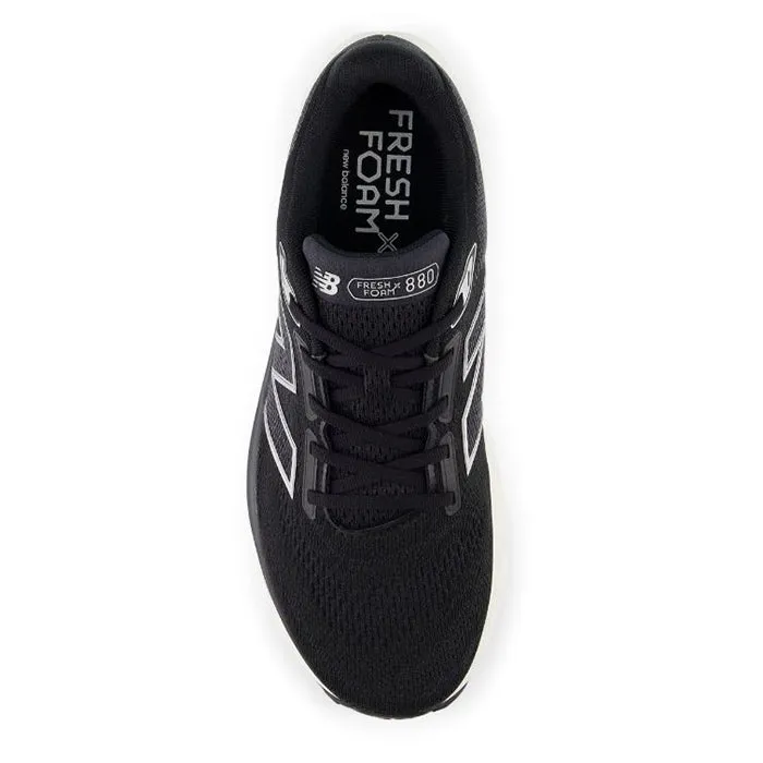 Mens New Balance Fresh Foam X 880v14 in Black/Sea Salt/Silver Metallic Sturdy Build
