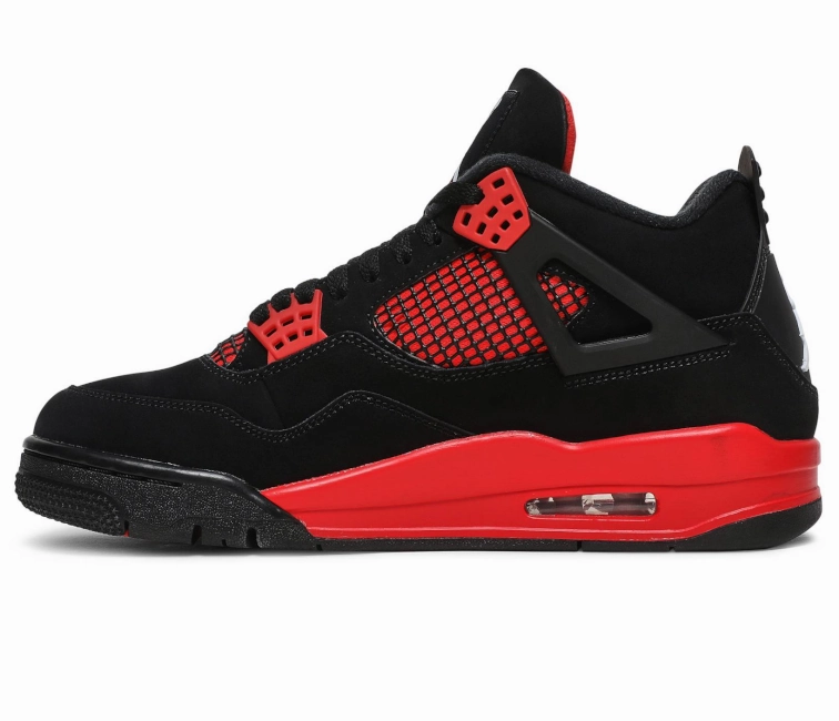 Men's Nike Air Jordan 4 Retro (Red Thunder) Soft midsole hassle - free
