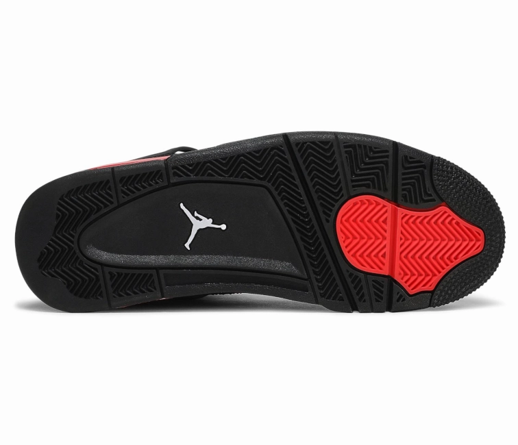 Men's Nike Air Jordan 4 Retro (Red Thunder) easy - clean running gear trail - hiking running shoes