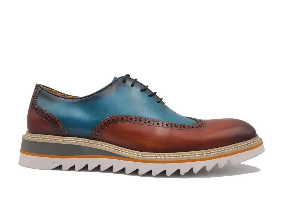 Magnifique bout d'aile Oxford bicolore Minimal Oxfords
