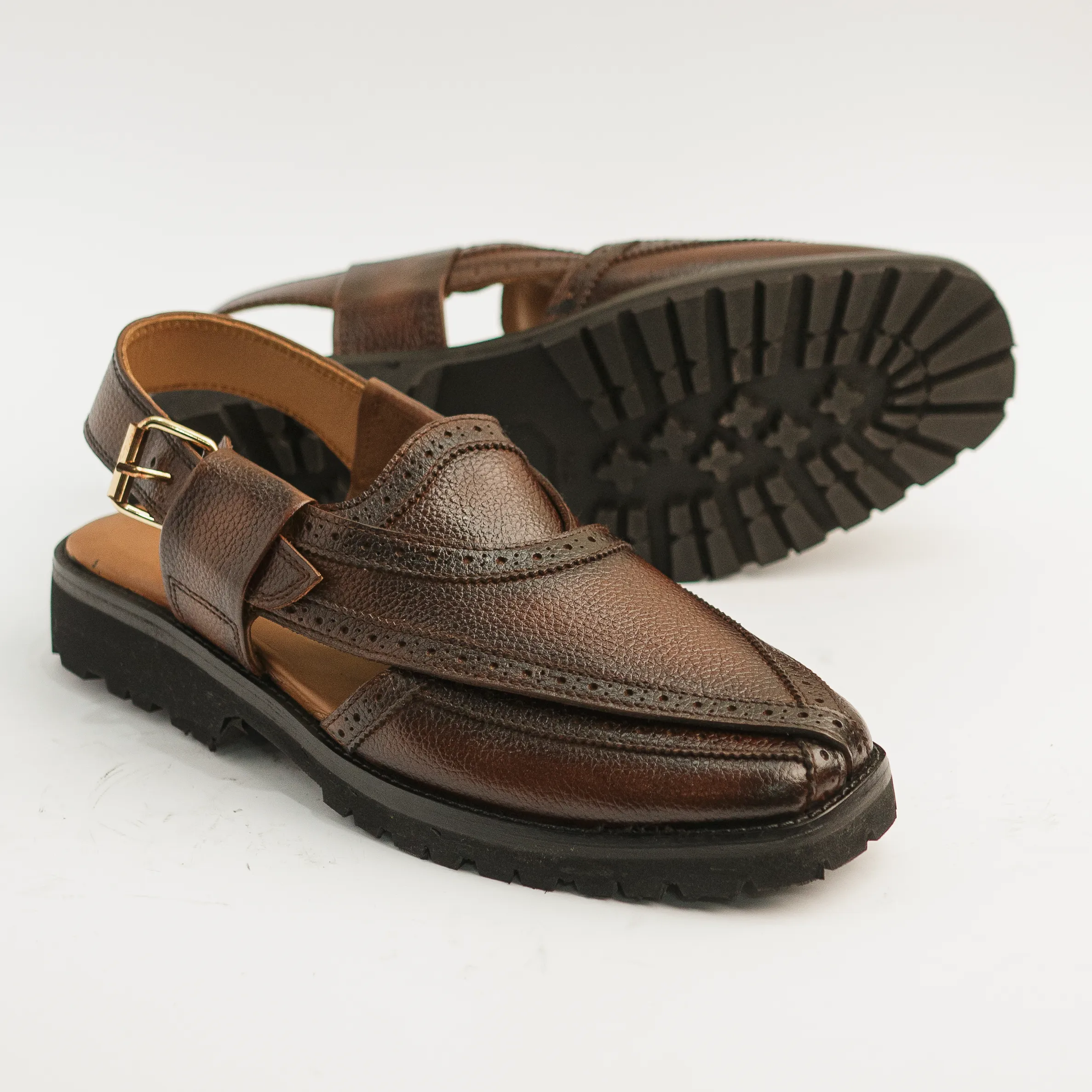 Flexible Fit Badshah - Dark Brown (Milled Leather)