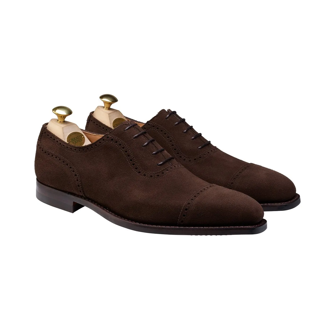 Slim Profile Presentation Ready Business Comfort Westbourne Dark Brown Calf Suede