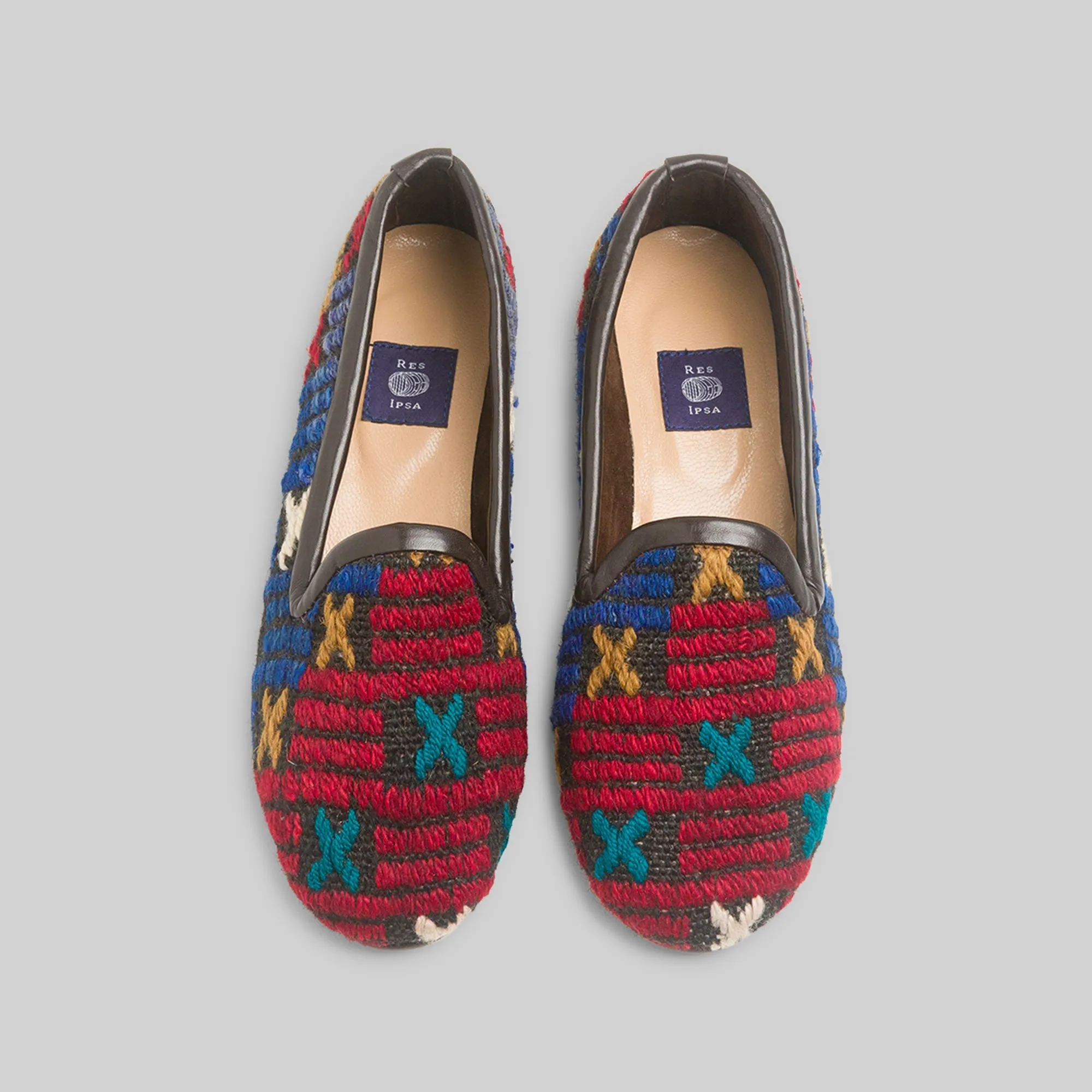 Women's Kilim Loafer Size 9 Trendy Slip-ons Sky Glow