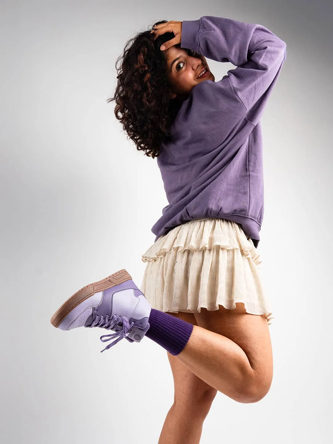 Bacca Bucci ETHEREA Women??s Pop High-Top Sneakers Track and field supply Running Performance