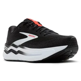 Mens Brooks Running Ghost Max 2 in Black/White/Fiery Red Classic Cut