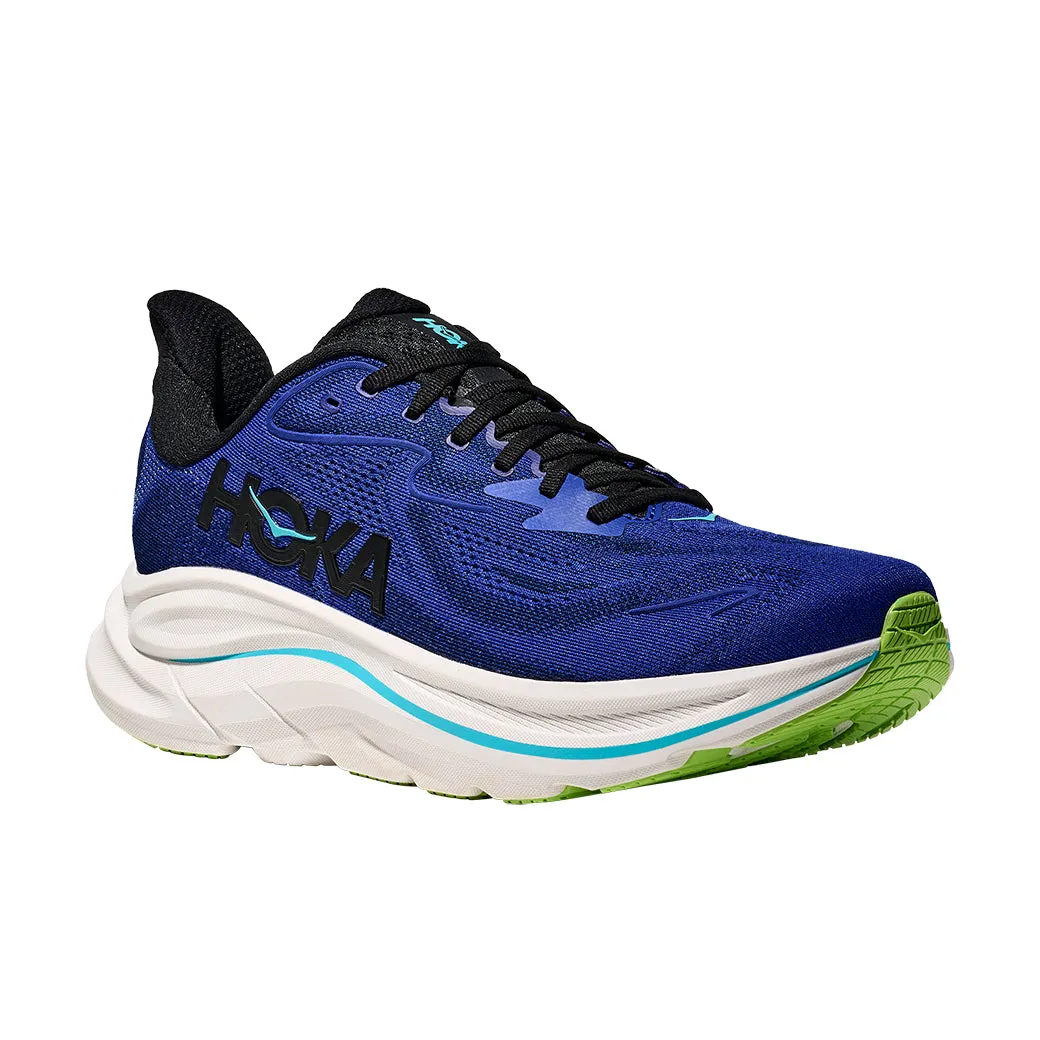Microfiber Layer Casual Travel Mens Hoka Clifton 10 Wide in Night Sky/ Midnight Blue
