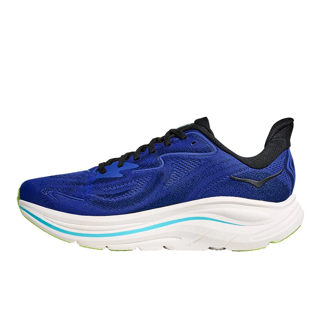 Adaptive Flex Technology Smart Casual Mens Hoka Clifton 10 Wide in Night Sky/ Midnight Blue