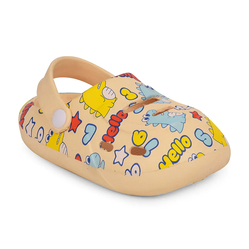 Lucy & Luke Beige Casual Clogs For Kids SANDWALK By Liberty Long   Lasting