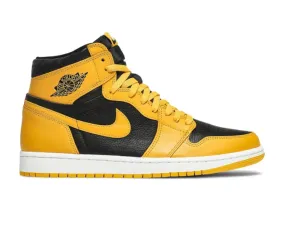Men??s Nike Air Jordan 1 High Retro OG (Pollen) Breathable Upper Shoes Multi Directional Tread