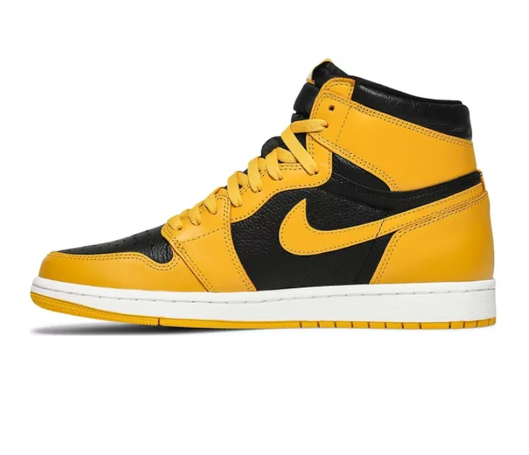 Men??s Nike Air Jordan 1 High Retro OG (Pollen) fitness enthusiast shoes