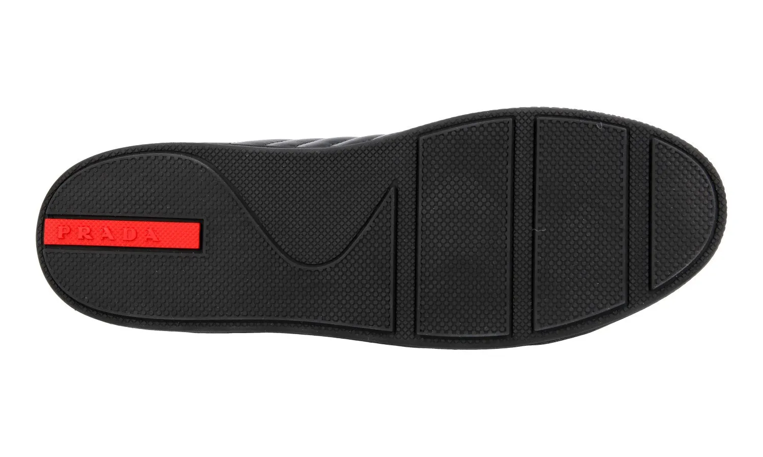 Fashion Rush Prada Women's Black Leather Sneaker 3E6410