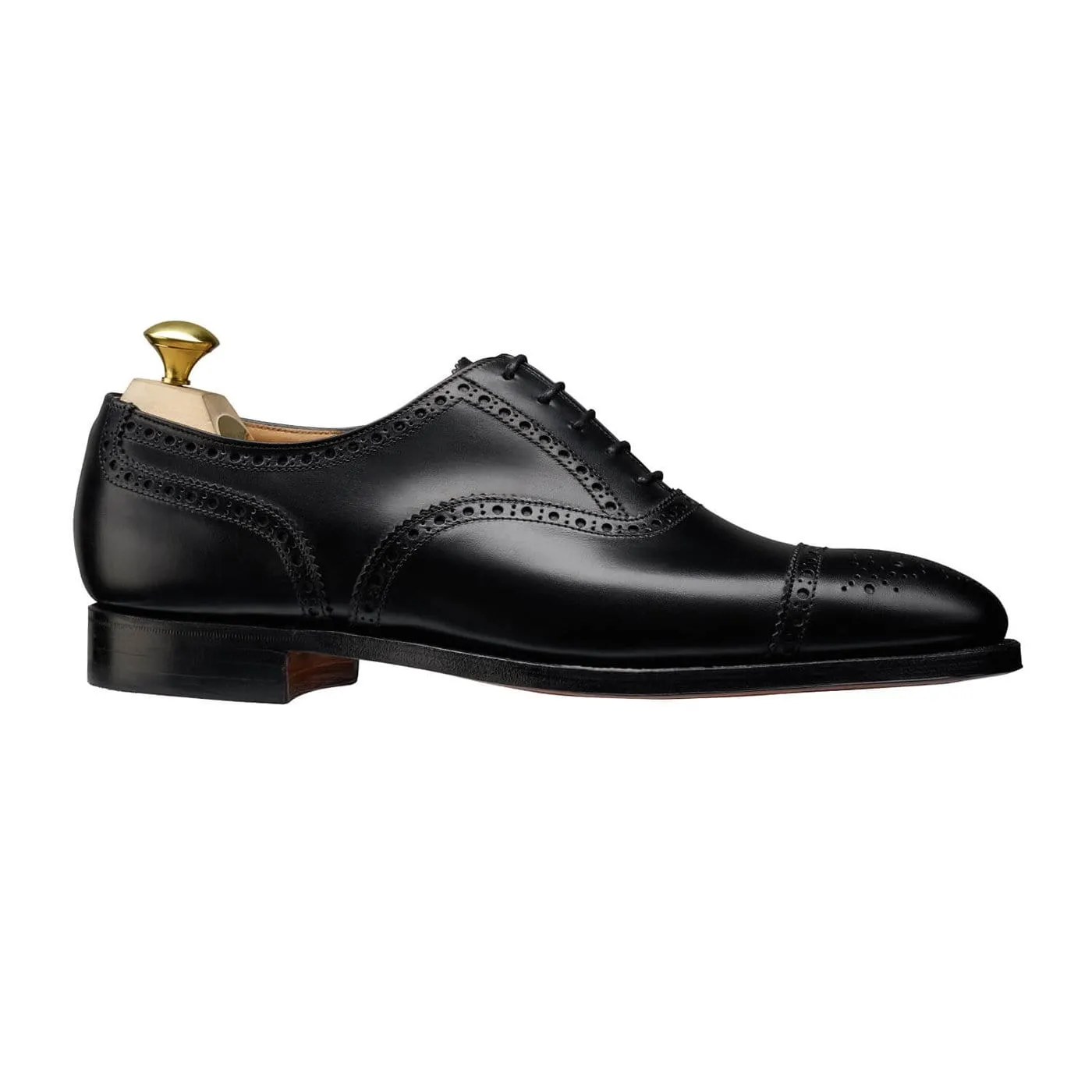 Westfield Black Calf Leather Casual Shoes French Oxfords