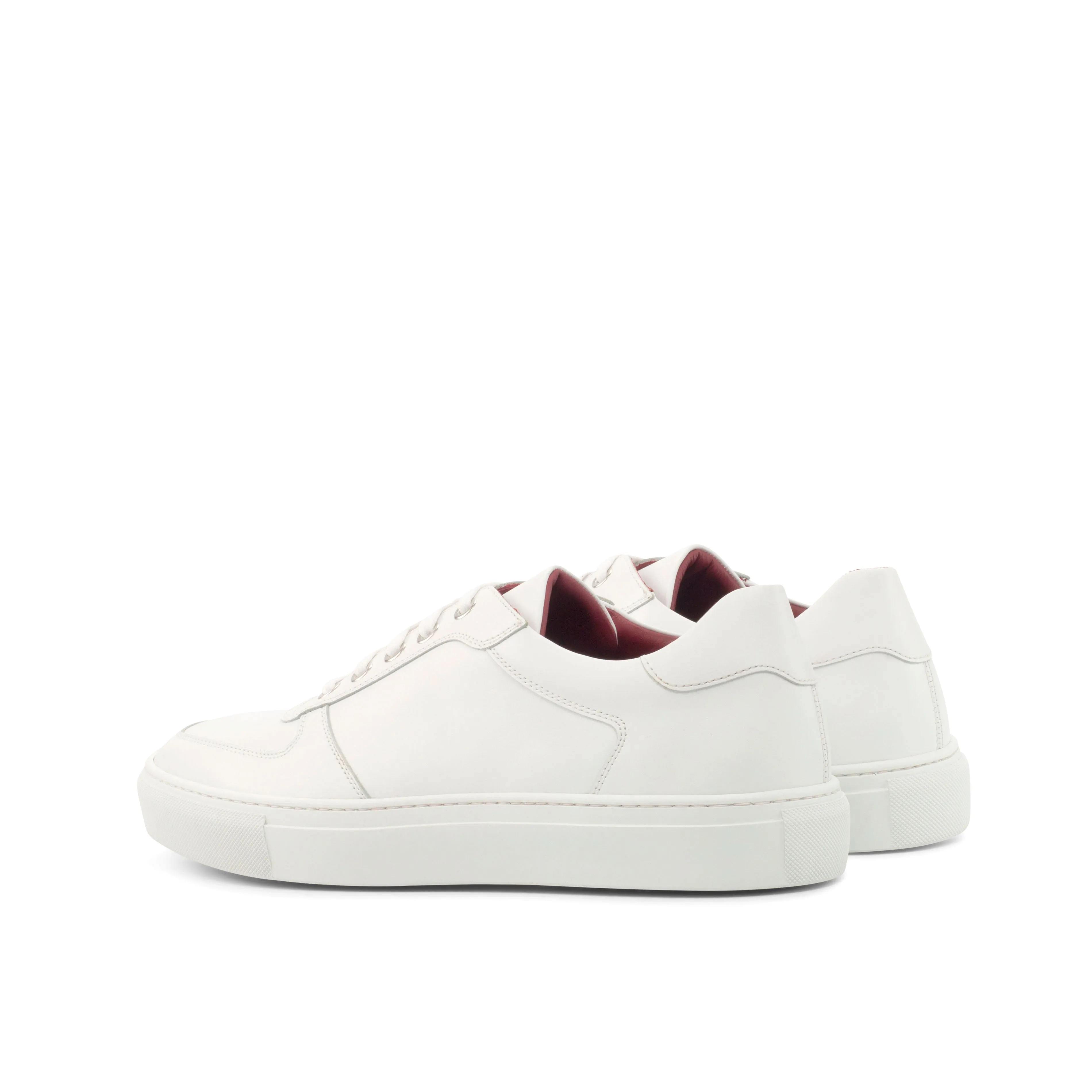 Comfort White Nappa Leather Low-Top Sneakers