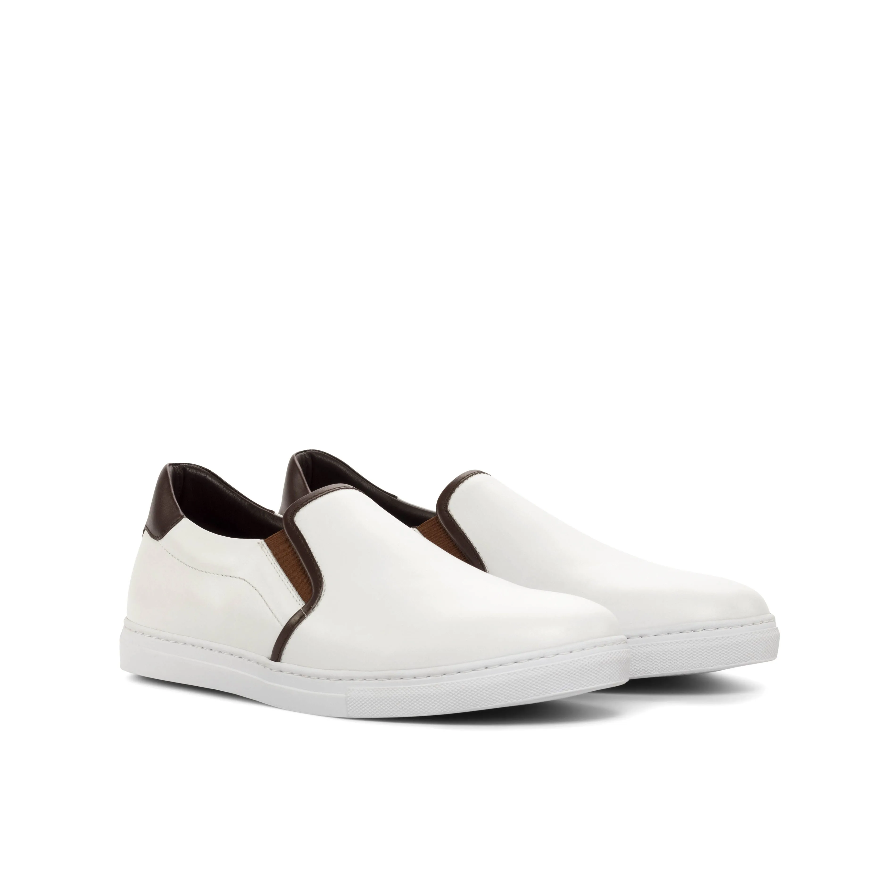 Balance training White Nappa Slip-On Sneakers
