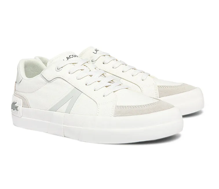 Men's Lacoste L004 0922 1 CMA (White) sailing shoes solid - color shoes