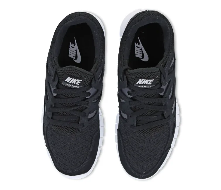 low - performance shoe potential coordination training Men's Nike Free Run 2 (Black/White)