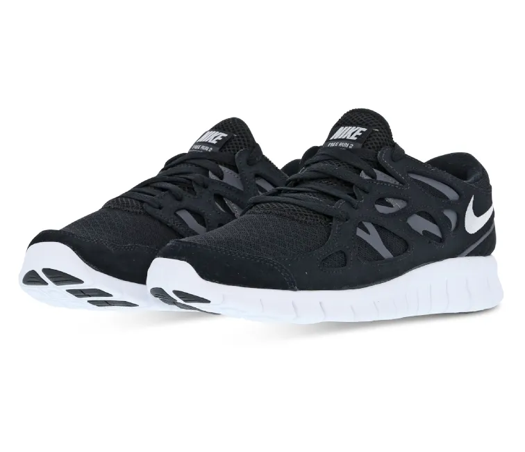 Men's Nike Free Run 2 (Black/White) Easy   To   Clean
