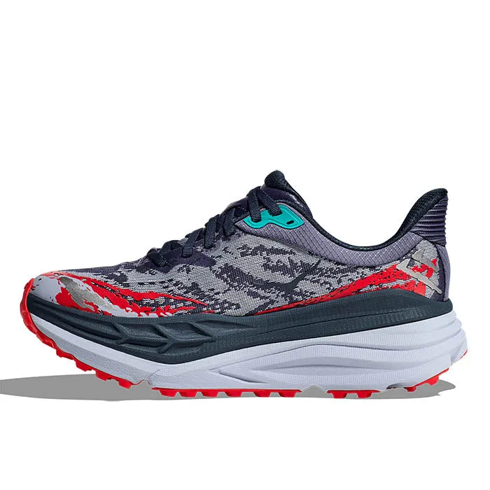 Mens Hoka Stinson ATR 7 in Anchor/Gull Stretch Woven Collar