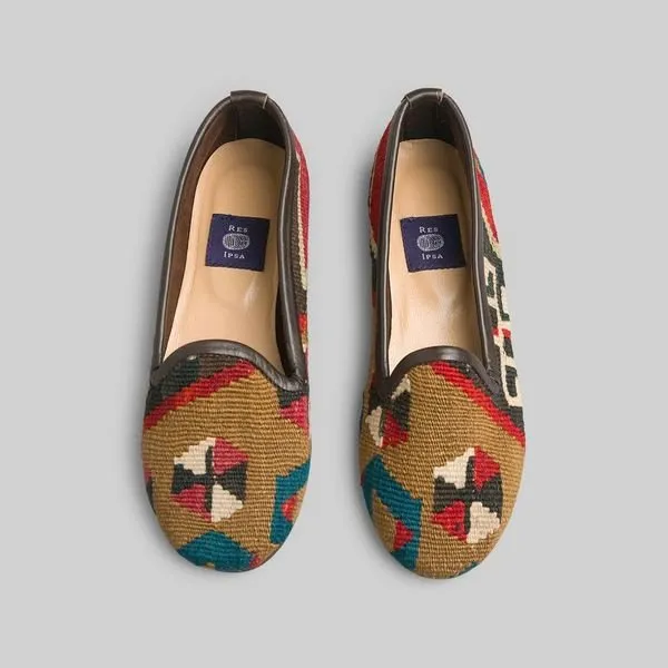 Women's Kilim Loafer Size 7 Durable Support Anti Bacterial
