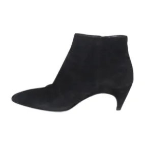 Supportive structure Prada Suede Kitten Heel Ankle Boots