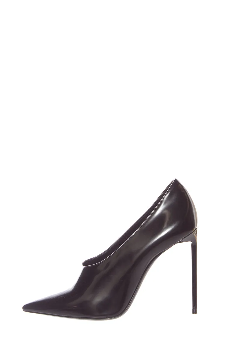 YSL Black Pointed Toe Heels SZ 37 Pink High Heels Impact Resistance