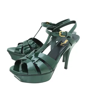 Quick Drying YSL Forest Green Tribute Sandal 40