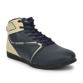 Gliders Casual Navy Blue Lacing Sneakers For Men RIDER-E By Liberty running shoes for hill repeats