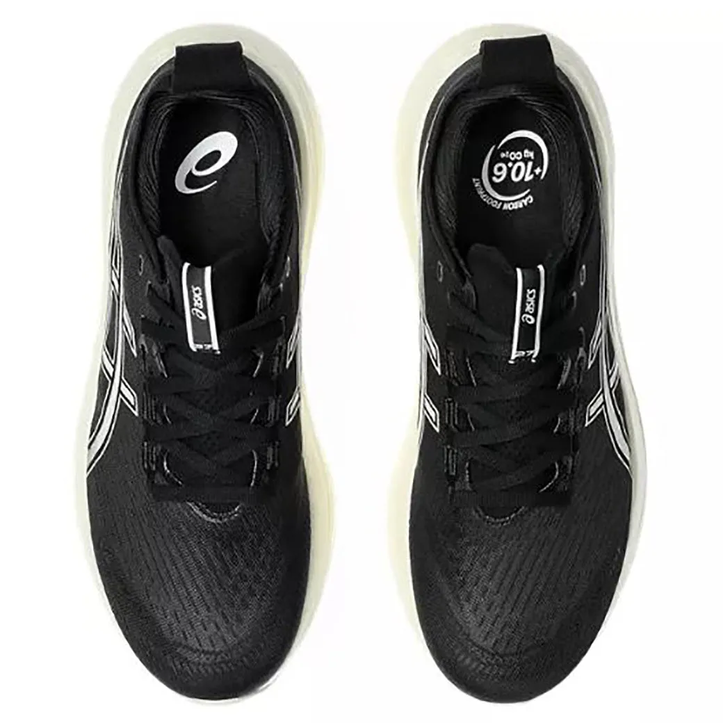 Mens Asics Gel-Nimbus 27 Extra Wide in Black/Lake Grey Soft Step